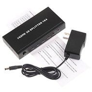 4 Port HDMI Audio Video Amplifier Splitter Multiplier Box N4