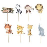 Whitelotous 24pcs Cake Inserted Card Decor Dessert Muffin Cupcake Toppers for Picnic Wedding Baby Shower Birthday... N7