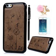iPhone 6S Case,iPhone 6 Case (4.7") - Slim Fit Shock-Absorption Soft TPU Rubber Gel Bumper Vintage Embossed Dandelions... N18