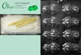Cybrtrayd MdK25G-A126 Frog Animal Chocolate Candy Mold with Packaging Kit