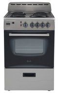 Avanti ER24P3SG 24" Freestanding Electric Range with Deluxe See-Thru Glass Oven Door in Stainless Steel