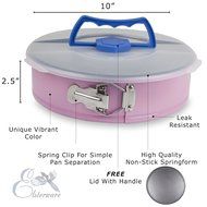 Springform Pan 10 Inch for Baking Cake and Cheesecake from Elsterware Quick-Clean Tin, Easy Release Spring Clip... N19