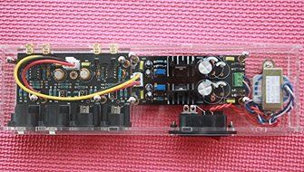 Nobsound Balanced (XLR) Unbalanced (RCA) Conversion Preamplifier Acrylic Chassis AudioHiFi N2