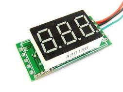 RioRand Small Green LED Digital Current Panel Meter Amperage Monitor 0-50A With Ammeter Shunt Resister N3