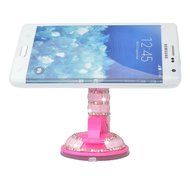 Kaka(tm) Bling Handmade Crystal Rhinestones Portable Rotating Suction Cup Mini Desk Car Mount Clip Stand Holder... N3