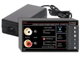 RDL TX-PA40D Stereo Audio Power Amplifier 40 Watt with 24 Vdc Power Supply Class D Output Circuit - Power Supply...