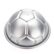 Water &amp; Wood 3.2&quot; 3D Football Soccer Aluminum DIY Birthday Cake Baking Jello Pan Mold Mould N4