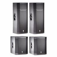 JBL PRX425 15' Passive Two-Way Speakers (PAIR) with JBL PRX-418S Subwoofers (PAIR) Pa Package System