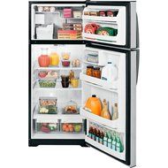 Ge GIDDS-294900 Energy Star 17.5 cu. ft. Top Freezer Refrigerator, Stainless, Reversible Door Swing N2