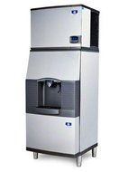 Manitowoc ID-0696N-SFA-291 612 Lb Remote-Cooled Full Cube Ice Machine w/ SFA-291 Hotel Dispenser