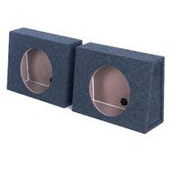 Q Power TW10S Overboxed MDF Wood Carpeted Pair Single 10-Inch Unloaded Boxes