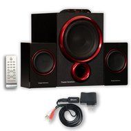 Theater Solutions TS212 Powered 2.1 Speaker System Home Multimedia with Bluetooth N2