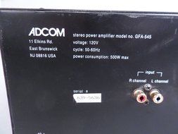 Adcom GFA-545 II Power Amplifier N3