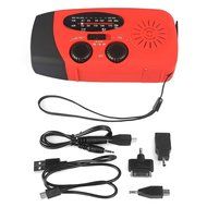 Leaning Tech Multifunction Emergency Solar Hand Crank Weather Radio with Cables, Cell Phone Charger &amp; AM/FM/NOAA... N2