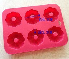 6 Cavity Little Flower Cookie Cake Mold Homemade DIY Baking Mould for Kids N2