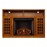 50&quot; Electric Fireplace with Cabinet , TV Media Stand Console - Pine N4