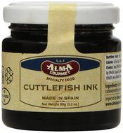 Squid Ink Glass Jar 90g (3.2 oz) by Alma Gourmet