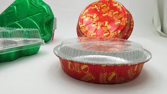 Disposable Holiday Pan Combo Pack. Great for Gifts and Holiday Baking (10 of each pan shown) N2