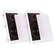 Theater Solutions CS8W 8-Inch Polypropylene In Wall Speakers (White)