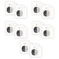 Blue Octave BDW52 In Wall Speakers 2 Way Home Theater Surround Sound 5 Pair Pack