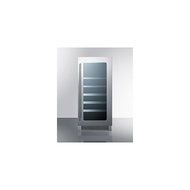 Summit CL15WBV 15" Built-in Wine and Beverage Center with Seamless Trimmed Low-e Glass Door Wooden Shelves Digital...