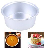 Whosee 4 inch Aluminum Alloy Nonstick Round Cake Pan Baking Mould Bakeware DIY N4