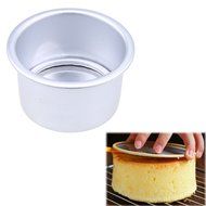Whosee 4 inch Aluminum Alloy Nonstick Round Cake Pan Baking Mould Bakeware DIY N6