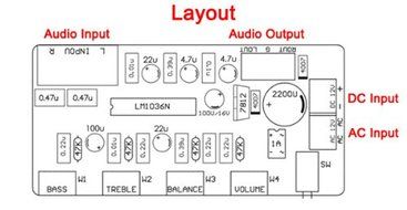 DROK&reg; LM1036n Tone Adjustment Volume Control Baord [Electronics] N4