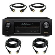 Denon AVRS700W 7.2 Channel Full 4K Ultra HD A/V Receiver with Bluetooth and Wi-Fi with a Pair of 10ft and 6ft...