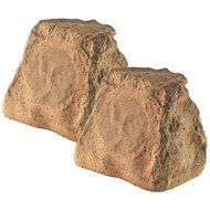 OSD Audio RX550 5.25-inch 2-Way Outdoor 100-Watt Rock Speaker Pair, White Granite N2