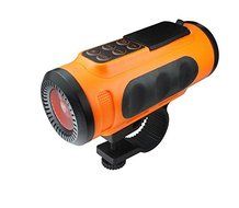 SNEED-Waterproof Bluetooth Speaker outdoor riding Flashlight subwoofer dustproof shockproof , orange N3