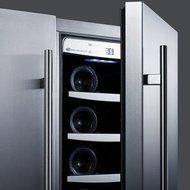 CL63FDOS Dual zone outdoor wine/beverage center for built-in or freestanding use, with French door swing, stainless... N4