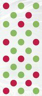Red and Green Polka Dot Holiday Cupcake Kit for 24 N9