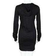 Pillow Cover,Haoricu Women Autumn Long Sleeve Solid Sport Hoodie Dress Slim Coat Mini Skirt (M, Black) N3