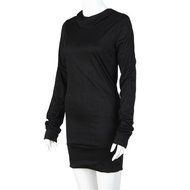 Pillow Cover,Haoricu Women Autumn Long Sleeve Solid Sport Hoodie Dress Slim Coat Mini Skirt (M, Black) N4