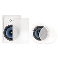 Blue Octave RH-835 In Wall and In Ceiling 8" Speakers Home Theater Surround Sound 5 Speaker Set N2