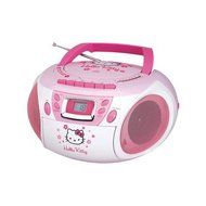 HELLO KITTY KT2028A Stereo AM/FM/CD Boom Box with Cassette Player/Recorder N2