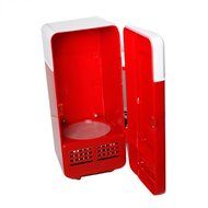 Mini USB Fridge Desktop Drink Cooler and Warmer with LED Light Creative Gifts N2