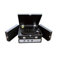 Pyle PLTTB8UI Portable Turntable in a Suitcase Black Consumer Electronics