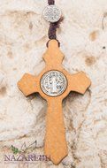 Saint Benedict Olive Wood Rosary Catholic NR Medal Handmade From Jerusalem N3