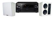 M&amp;K Sound MP300 White Monitor Speaker 2.0 Pioneer Elite SC-89