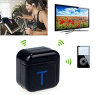 3.5mm AUX Stereo Wireless Bluetooth V2.1 Audio Music Transmitter - Black N4