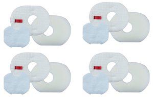 4 Sets Xffv300 Filter for Shark Rocket Foam &amp; Felt Filter Hv300, Hv310 Series, Part # Xffv300 and 1080ftv320 N2