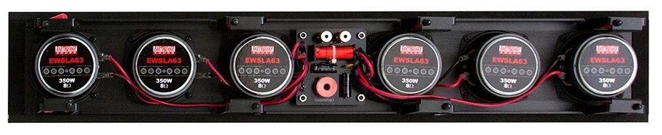 Earthquake Sound EWS-LA63 Edgeless Line Array In-Wall LCR Speaker (Black) N3