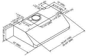 KOBE Range Hoods CHX9130SQB-1 Brillia Under Cabinet Range Hood 680 CFM Stainless Steel with LED Lights, 30-Inch N4