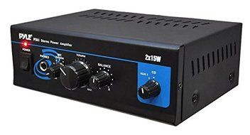 Pyle Home PTA1 Mini 2 x 15-Watt Stereo Power Amplifier