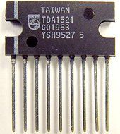 5PCS audio power amplifier IC PHILIPS SIP-9 TDA1521