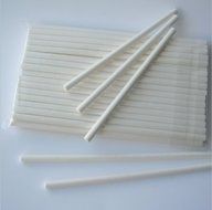 100pcs 8" Lollipop Stick + 100pcs 3"x5" Bag + 100pcs Gold Twist Tie for Cake Pop Lollipop Candy N2