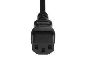 SF Cable, US Universal Wall Side Right Angle Power Cord, IEC320 C13 to NEMA 5-15P (6 Feet) N4