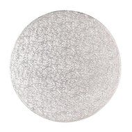 Cake Board - Round Silver Fern - 12 Inch - Pack of 5